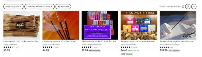 etsy incense listings best marketplaces